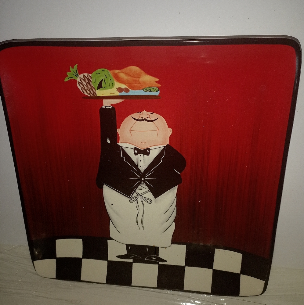 Two decorative plates